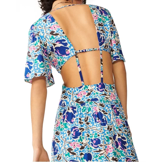 Hot Sale ๐งจ Ba&sh Ova Strappy Cutout Back Maxi ๐ Dress Blue ๐ฏ 6 Hot Sale ๐งจ Ba&sh Ova Strappy Cutout Back Maxi ๐ Dress Blue ๐ฏ - Image 4