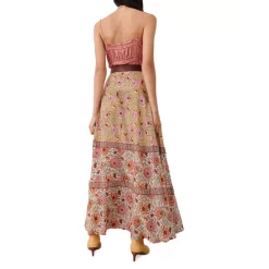 Flash Sale ⭐ Ba&sh Vanessa Printed Maxi 👗 Skirt Ochre 🌟 -ba&sh Sales Store unnamed file 1014