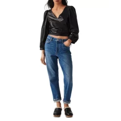 Flash Sale 😀 Ba&sh Houston Leather Top Black 💯 -ba&sh Sales Store unnamed file 1047