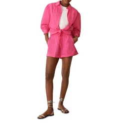 Cheapest 🤩 Ba&sh Prasil Button Front Top Fuchsia 😉 -ba&sh Sales Store unnamed file 1060