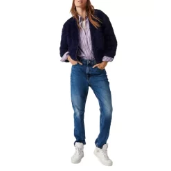 Flash Sale 🎁 Ba&sh Gaby Faux Fur Bomber Jacket Night Blue 😉 -ba&sh Sales Store unnamed file 1071