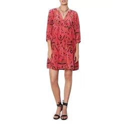 Discount 👍 Ba&sh Printed Calix 👗 Dress Pink 😀