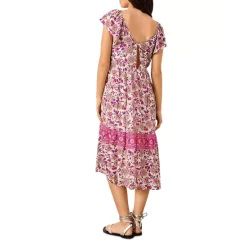 Cheap ⭐ Ba&sh Ysee Floral Print Midi 👗 Dress Pink 🛒 -ba&sh Sales Store unnamed file 1099