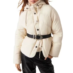 Best reviews of 🛒 Ba&sh Ester Hooded Puffer Jacket Cream 🤩