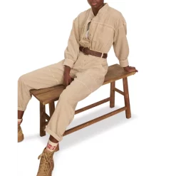 Best Sale 💯 Ba&sh Dincy Utility Jumpsuit Beige 🌟 -ba&sh Sales Store unnamed file 1115