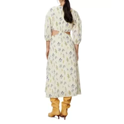 Hot Sale 🌟 Ba&sh Adele Knotted Waist Midi 👗 Dress Off White 🥰 -ba&sh Sales Store unnamed file 1134