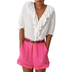 Top 10 🥰 Ba&sh Pogota Drawstring Shorts Fuchsia 👏 -ba&sh Sales Store unnamed file 1137