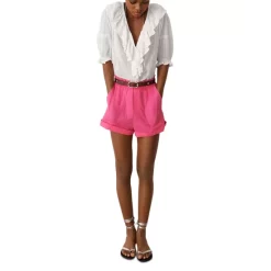 Top 10 🥰 Ba&sh Pogota Drawstring Shorts Fuchsia 👏 -ba&sh Sales Store unnamed file 1138