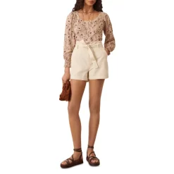 Best deal 🎉 Ba&sh Clark Belted Shorts Off White 🧨 -ba&sh Sales Store unnamed file 1141