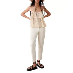 Discount 😀 Ba&sh Hector Cotton Top Cream ⭐ -ba&sh Sales Store unnamed file 1144