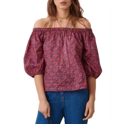 ba&sh Sales Store 8 Hot Sale ๐คฉ Ba&sh Fustave Off-the-Shoulder Blouse Pink โ๏ธ