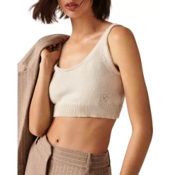Discount ⭐ Ba&sh Cyndie Crop Top Off White 🎁 -ba&sh Sales Store unnamed file 1156
