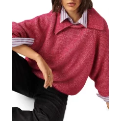 Promo 💯 Ba&sh Alex Collared Sweater Pink 💯 -ba&sh Sales Store unnamed file 119