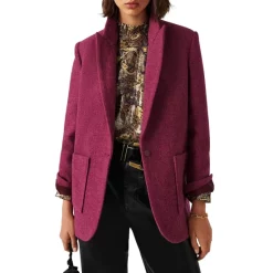 Cheap ❤️ Ba&sh Kost Relaxed Blazer Pink 🔔