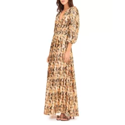 Outlet 😉 Ba&sh Gullian Maxi 👗 Dress Ochre 😉