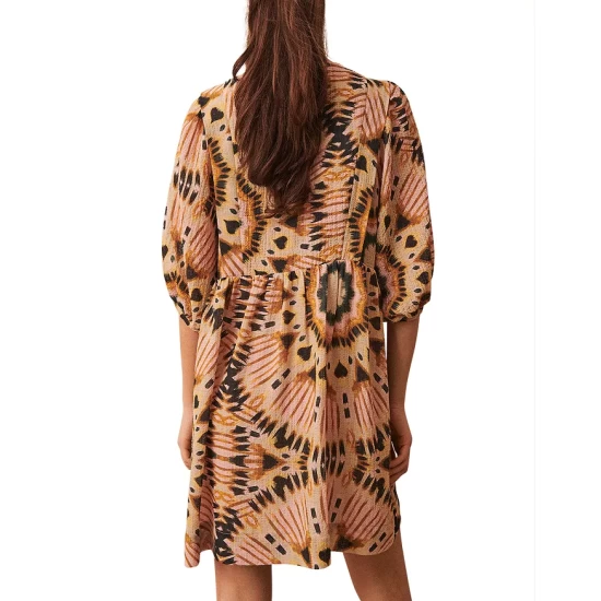 Budget ๐งจ Ba&sh Cleo Graphic Print ๐ Dress Beige โญ 4 Budget ๐งจ Ba&sh Cleo Graphic Print ๐ Dress Beige โญ - Image 2