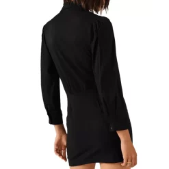 Cheap 👍 Ba&sh Koane Mini 👕 Shirt 👗 Dress Black 🥰 -ba&sh Sales Store unnamed file 143