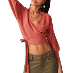 Best deal ๐ Ba&sh Sende Faux Wrap Sweater Black ๐งจ