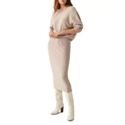 Best deal 🤩 Ba&sh Maisie Midi 👗 Skirt Beige 😍 -ba&sh Sales Store unnamed file 169