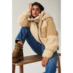 Discount 🌟 Ba&sh Eva 🧥 Coat Beige 💯 -ba&sh Sales Store unnamed file 174