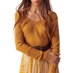 Cheapest 🌟 Ba&sh Elsy Button Back Sweater Burgundy 🎉 -ba&sh Sales Store unnamed file 179