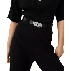 Budget 🤩 Ba&sh Erwan Ribbed Flare Pants Black ⌛ -ba&sh Sales Store unnamed file 183