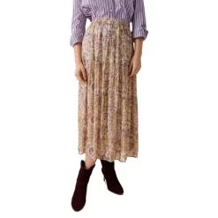 New 😀 Ba&sh Raya Tiered Midi 👗 Skirt Green 👍 -ba&sh Sales Store unnamed file 21