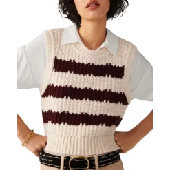 Best reviews of ๐ Ba&sh Soju Striped Knit Sweater Off White ๐ฅฐ