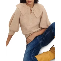 New 😍 Ba&sh Hoa Sweater Vanilla 👍 -ba&sh Sales Store unnamed file 328