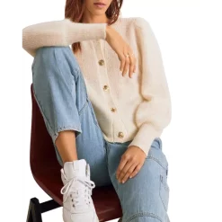 New 🤩 Ba&sh Baylor Cardigan Sweater Ecru 👏 -ba&sh Sales Store unnamed file 353