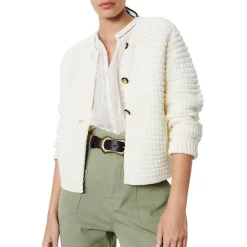Flash Sale ⌛ Ba&sh Gaspard Cardigan Off White ✔️ -ba&sh Sales Store unnamed file 36
