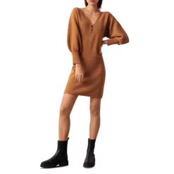 Promo ⭐ Ba&sh Hazia Sweater 👗 Dress Camel ✨