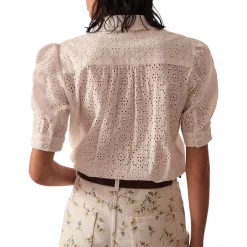 Brand new 💯 Ba&sh Sparro Cotton Eyelet 👚 Shirt Off White 💯 -ba&sh Sales Store unnamed file 367