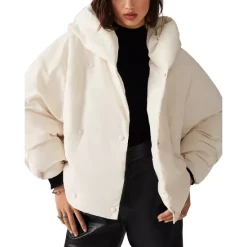 Budget 👏 Ba&sh Kali Hooded 🧥 Coat Off White 😀 -ba&sh Sales Store unnamed file 385