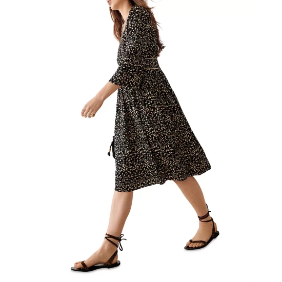 Best Sale ๐ Ba&sh Esmee Printed Midi ๐ Dress Green โ๏ธ 6 Best Sale ๐ Ba&sh Esmee Printed Midi ๐ Dress Green โ๏ธ - Image 4