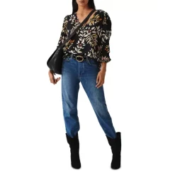 Best Sale ⌛ Ba&sh Cross Printed Top Black 😉 -ba&sh Sales Store unnamed file 392