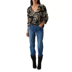 Best Sale ⌛ Ba&sh Cross Printed Top Black 😉 -ba&sh Sales Store unnamed file 394