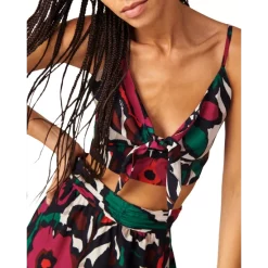 Outlet 👍 Ba&sh Pila Floral Print Cropped Top Fuchsia 👍 -ba&sh Sales Store unnamed file 397