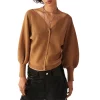 Buy ⌛ Ba&sh Hazel Puff Sleeve Cardigan Camel ⌛ -ba&sh Sales Store unnamed file 418