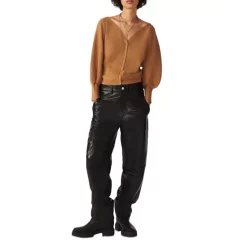 Buy ⌛ Ba&sh Hazel Puff Sleeve Cardigan Camel ⌛ -ba&sh Sales Store unnamed file 420