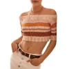 Buy ⌛ Ba&sh Jansan Stripe Cropped Sweater Multicolor 🥰 -ba&sh Sales Store unnamed file 433