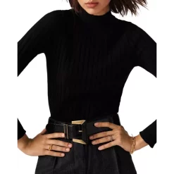 Flash Sale 🤩 Ba&sh Gusso Ribbed Sweater Black 👍