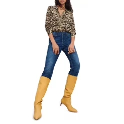 Discount ⌛ Ba&sh Isaac Printed Blouse Beige 🧨 -ba&sh Sales Store unnamed file 455