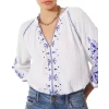 Budget 🔔 Ba&sh Eglantine Embroidered Blouse White 🧨 -ba&sh Sales Store unnamed file 456
