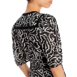 Buy 👏 Ba&sh Adore Textured V-neck 👗 Dress - 150th Anniversary Exclusive Black 😉 -ba&sh Sales Store unnamed file 469