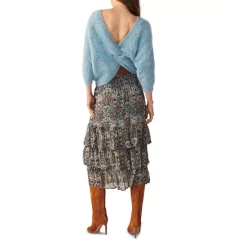 Discount 🧨 Ba&sh Fill Twist Back Sweater Blue ❤️ -ba&sh Sales Store unnamed file 47