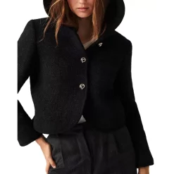 Buy ❤️ Ba&sh Octave Hooded Crop Jacket Grey 👏