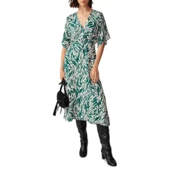 Wholesale ๐ Ba&sh Vee Animal Print Midi ๐ Dress Green โญ