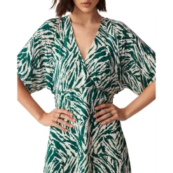 Wholesale 👏 Ba&sh Vee Animal Print Midi 👗 Dress Green ⭐ -ba&sh Sales Store unnamed file 506