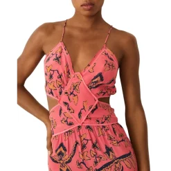 Discount ⭐ Ba&sh Caloma Cutout Maxi 👗 Dress Pink 😀 -ba&sh Sales Store unnamed file 518